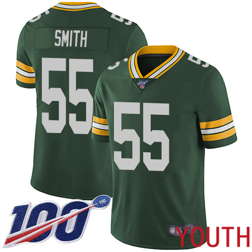 Green Bay Packers Limited Green Youth #55 Smith Za Darius Home Jersey Nike NFL 100th Season Vapor Untouchable